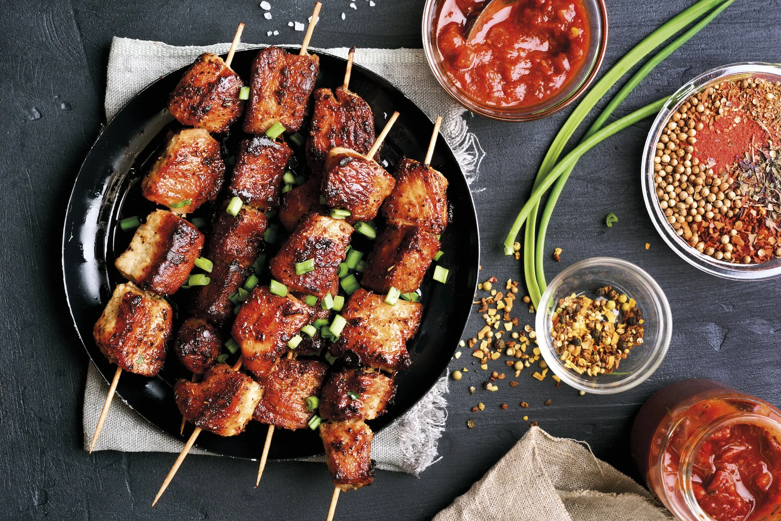 Recette plancha TEFAL - Brochette de viande